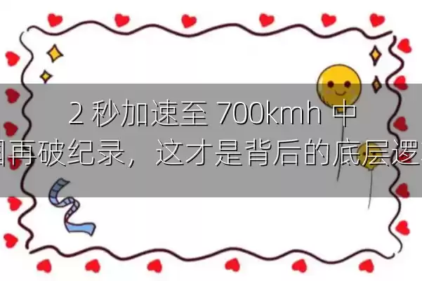 2 秒加速至 700kmh 中国再破纪录，这才是背后的底层逻辑